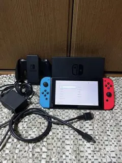 Nintendo Switch 本体 ブルー ネオンピンク SDカード128GB - メルカリ