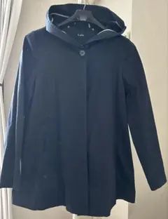 ネイビー フード付きコート 9AR