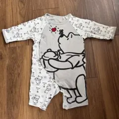 くまのプーさん長袖ロンパース