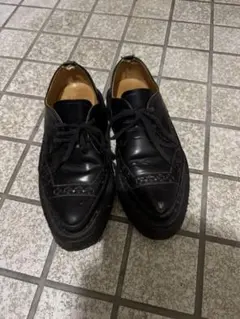 GEORGE COX ブラックレースアップシューズ 24cmのサムネイル