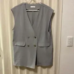 美品⭐︎ DRESKIP グレー ベスト セットアップMサイズ
