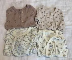 西松屋　ロンパース長袖肌着セット70うさぎ　ハート