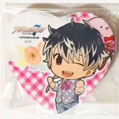 新品★アイナナ【百】アニカフェ★ハート型缶バッジ