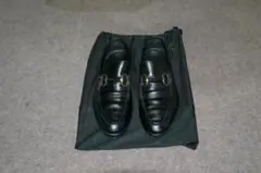 Gucci テーラードジャケット 黒 ウール ゴールド金具 ホースビット 38 