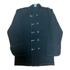 ユーロ コックジャケット コックシャツ 80s 90s ブラックミリタリー