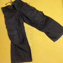 Marithe Francois Girbaud ブラックカーゴパンツ