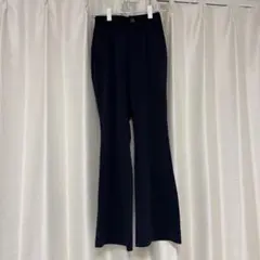 GU フレアパンツ ネイビー S