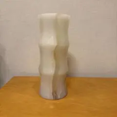 ヴィンテージ】イエローオーロラキラキラ花瓶♡ひらひら 花びら ガラス