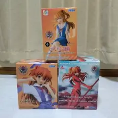 エヴァンゲリオン新劇場版　プライズ　フィギュア　アスカ・ラングレー　3体