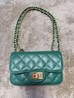 ソニアリキエル SONIA RYKIEL ベルベット ショルダーバッグ グリーン 