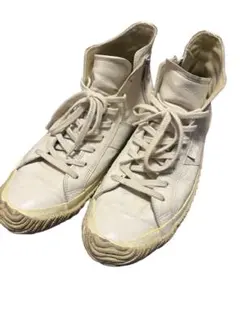 Spingle moveハイカットスニーカー ファスナー付きカンガルーレザー