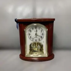 (ジャンク品 )CITIZEN 木製置時計 定年退職記念
