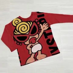 ヒステリックミニ «90» BIGロゴ miniちゃん 長袖トップス ロンT 赤