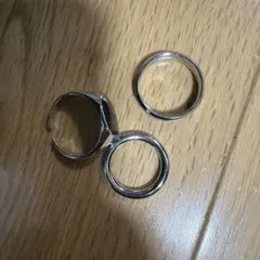 シルバーリング 3点セット