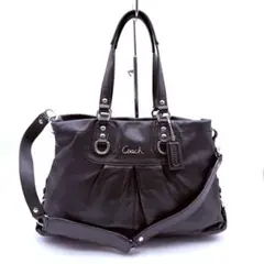 【美品】COACH コーチ レザー 2wayショルダーバッグ F15513