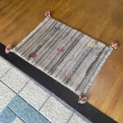 ギャッベ ペルシャミニ玄関マット サイズ 45\59cm No 7-1-1009