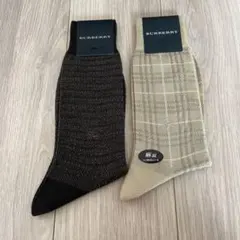 新品　バーバリー　ソックス　靴下　2足