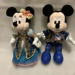 ディズニーシー　ファンタジースプリングス　ぬいぐるみバッジ　ミッキー　ミニー