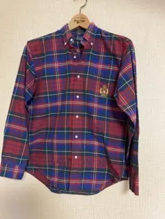 希少ラルフローレン ヴィンテージ80s 緑タグ ボタンダウンシャツ USA製造