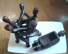 インドネシア 伝統工芸品 ワヤン・クリ 水牛革 水牛の角 影絵人形 大型