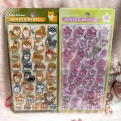 正規品　翌日発送　ボンボンドロップシール　柴犬　桜　即購入OK