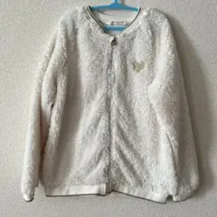 キッズ用フリースジャケット ホワイト