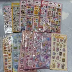 3Dシール　ブロックシール　まとめ売り　14枚セット