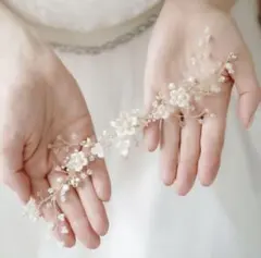 ANNAN WEDDING 小枝アクセサリー　ヘッドドレス 花 MA05