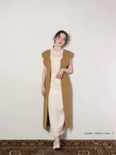 euw fringe high waist skirt / アイボリー スカート