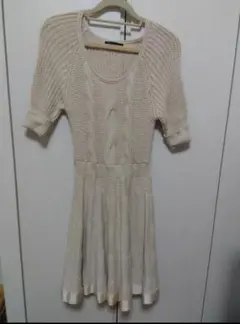 MISCH MASCH　ミッシュマッシュ　ニットワンピース　Мサイズ　ベージュ系