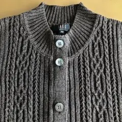 DAKS LONDON ニットベスト ケーブル編み ブラウン サイズ40のサムネイル