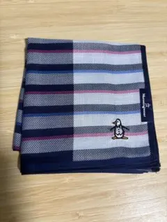 Munsingwear ハンカチ ネイビー ストライプ