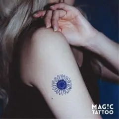 No.ひまわり,向日葵,2週間で消えるタトゥー,ヘナタトゥー タトゥーシール