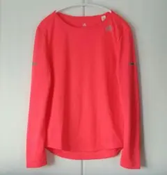 アディダス ランニング ウェア 長袖 Tシャツ ロンT カットソー ピンク