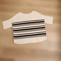 LAUTRE AMONT 半袖カットソー ホワイト×ネイビーのサムネイル