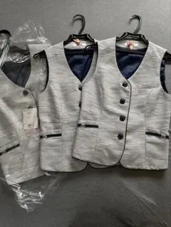 ALPHA PIER アルファピア 事務服 ツイード ベスト 3枚 未使用あり