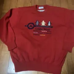 MUNSINGWEAR ゴルフセーター 赤 防風インナー　M