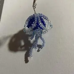 ビーズ製クラゲチャーム