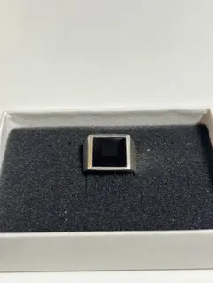 リング　ブラックオニキス　シルバー925　　17号　メンズ　ファッションのサムネイル
