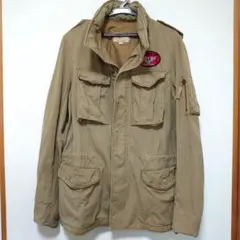 パープル＆イエロー　ミリタリージャケット