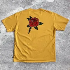 NIKE SB 薔薇 バックプリント Tシャツ M 黄色 スケーター ストリートのサムネイル