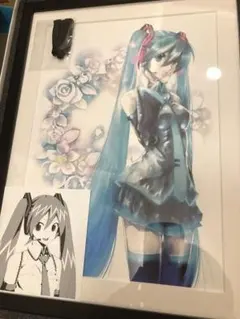初音ミク happyくじ オリジナル複製原画 - メルカリ
