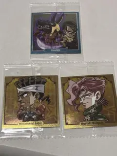 ジョジョの奇妙な冒険　ウエハース　シール　アヴドゥル　花京院　チャカ