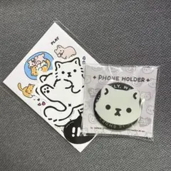 MagSafe対応　猫のスマホホルダーとステッカーセット　匿名配送