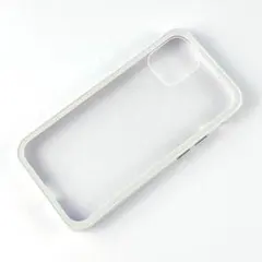 iPhone12mini 耐衝撃 白 ホワイト バンパーケース クリア 頑丈