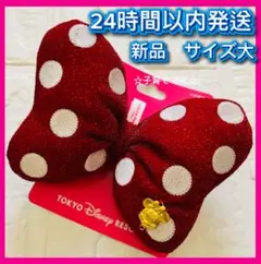【新品⭐️24時間以内匿名発送】ディズニー　ミニー　あか　ヘアゴム　チャーム付き①