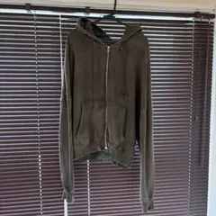 ZARA ユーズド加工入りスウェットシャツパーカーフーディのサムネイル