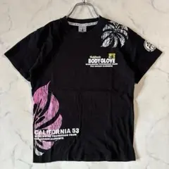 ボディグローブ Tシャツ 150 ブラック 2009年製 ボタニカル柄 半袖のサムネイル