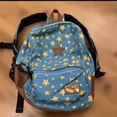 星柄　リュック　水色