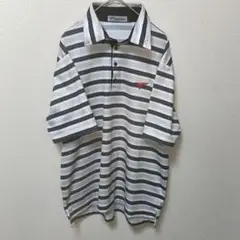 TourStage ツアーステージ　ストライプ　ポロシャツ ゴルフ　Lサイズ